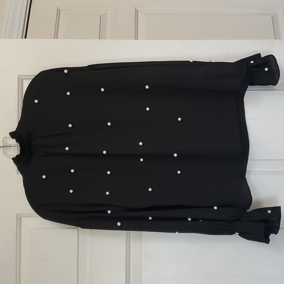 Mock neck blouse. - Picture 1 of 6